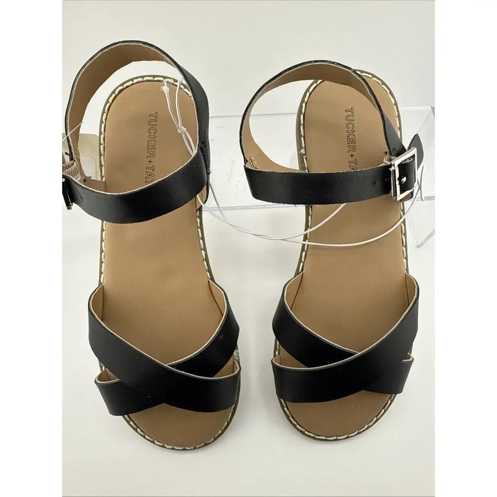 Tucker & Tate Girls Sandals‎ Black Girl's Size 1 Buckle Strap NWT - Picture 2 of 6